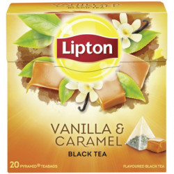 LIPTON VANILLA-CARAMEL BLACK TEA 20 BAGS Latramuntana
