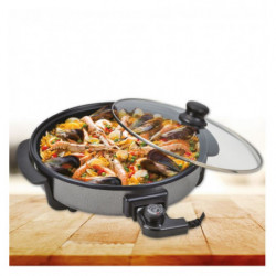 MILLENA ELECTRIC PAN, WITH TEMPERED GLASS LID, NON-STICK Latramuntana